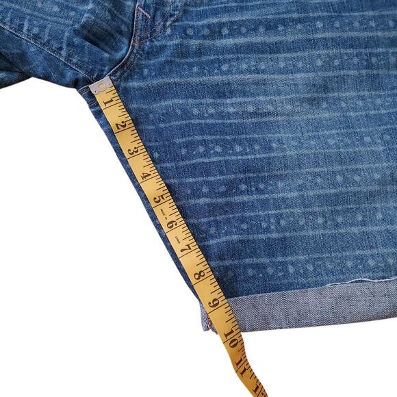 Rare Vintage Y2K True Religion Geno Cut-Off Jean Shorts Jorts 36 Made in USA - Picture 9 of 14